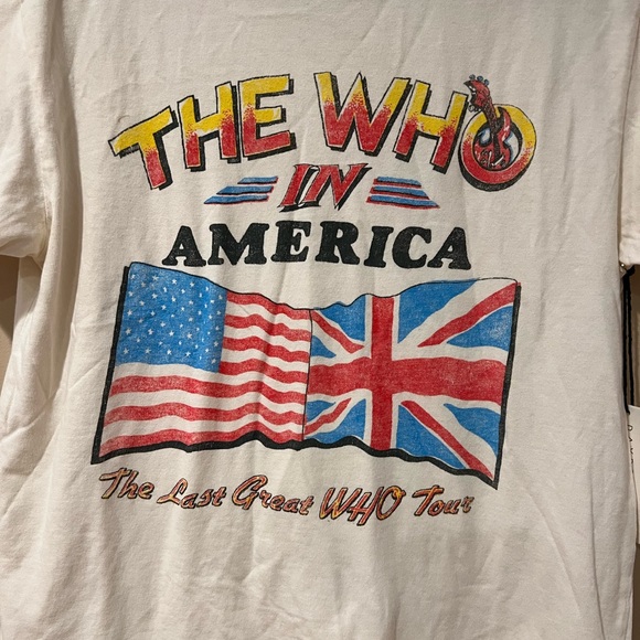 Daydreamer The Who Invades America Short Sleeve Tour Tee In White (S) - Picture 9 of 14